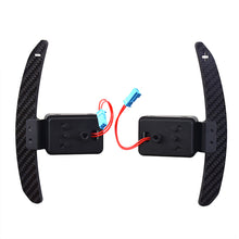 Load image into Gallery viewer, 1 Pair Car Steering Wheel Shift Paddle Magnetic Shifter Paddle Dial Shift Paddle Steering Gear Carbon Fiber for BMW 2 3 4 5 Series G Chassis
