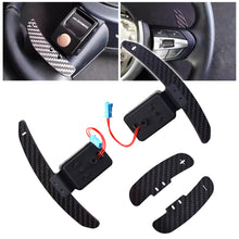 Load image into Gallery viewer, 1 Pair Car Steering Wheel Shift Paddle Magnetic Shifter Paddle Dial Shift Paddle Steering Gear Carbon Fiber for BMW 2 3 4 5 Series G Chassis

