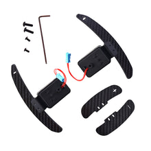 Load image into Gallery viewer, 1 Pair Car Steering Wheel Shift Paddle Magnetic Shifter Paddle Dial Shift Paddle Steering Gear Carbon Fiber for BMW 2 3 4 5 Series G Chassis

