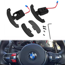 Load image into Gallery viewer, 1 Pair Car Steering Wheel Shift Paddle Magnetic Shifter Paddle Dial Shift Paddle Steering Gear Carbon Fiber for BMW 2 3 4 5 Series G Chassis
