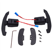 Load image into Gallery viewer, 1 Pair Car Steering Wheel Shift Paddle Magnetic Shifter Paddle Dial Shift Paddle Steering Gear Carbon Fiber for BMW 2 3 4 5 Series G Chassis
