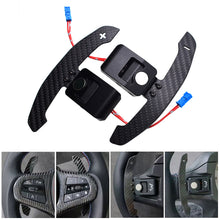 Load image into Gallery viewer, 1 Pair Car Steering Wheel Shift Paddle Magnetic Shifter Paddle Dial Shift Paddle Steering Gear Carbon Fiber for BMW 2 3 4 5 Series G Chassis
