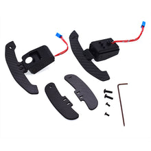Load image into Gallery viewer, 1 Pair Car Steering Wheel Shift Paddle Magnetic Shifter Paddle Dial Shift Paddle Steering Gear Carbon Fiber for BMW 2 3 4 5 Series G Chassis

