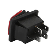 Load image into Gallery viewer, 4Pin Rectangle Car Auto Boat Marine Toggle Rocker LED Switch Push Button Waterproof Switch Push Button 30A 250VAC DPST IP65
