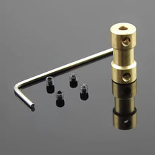 Load image into Gallery viewer, 2/2.3/3/3.17/4/5/6mm Marine Brass Coupling with Screws Coupler Accessories Brass For RC Boat Car Robot Motor Shaft
