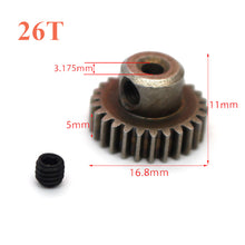 Load image into Gallery viewer, HSP Steel Metal Spur Differential Main Gear Steel Gear 17T/21T/26T/29T/64T Pinion Gear for 94103/94103pro/94107/94111/9411pro/94170/94170pro
