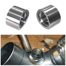 Load image into Gallery viewer, Universal Auto Parts Stainless Steel Oxygen Sensor Nut Weld Bung Plug M18x1.5 O2 Sensor Adapter Curve Notched Nut Bung
