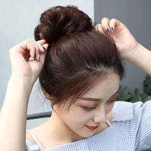 Load image into Gallery viewer, Wig Bun Head Grabbing Clip Flower Bud Head Half Bun Bride Hair Accessories Fluffy Natural Hair Curler Female Hair Curling Device
