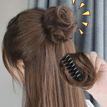 Load image into Gallery viewer, Wig Bun Head Grabbing Clip Flower Bud Head Half Bun Bride Hair Accessories Fluffy Natural Hair Curler Female Hair Curling Device
