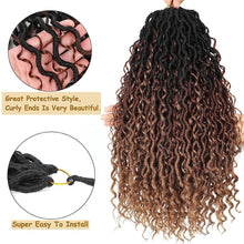 Load image into Gallery viewer, Chemical Fiber Crochet Hair Braiding Crochet Hair Synthetic Pre-Separated Springy Afro Twist Hair for Butterfly Braids Wig Piece
