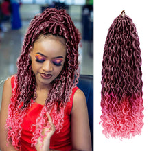 Load image into Gallery viewer, Chemical Fiber Crochet Hair Braiding Crochet Hair Synthetic Pre-Separated Springy Afro Twist Hair for Butterfly Braids Wig Piece
