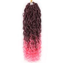 Load image into Gallery viewer, Chemical Fiber Crochet Hair Braiding Crochet Hair Synthetic Pre-Separated Springy Afro Twist Hair for Butterfly Braids Wig Piece
