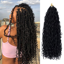 Load image into Gallery viewer, Chemical Fiber Crochet Hair Braiding Crochet Hair Synthetic Pre-Separated Springy Afro Twist Hair for Butterfly Braids Wig Piece
