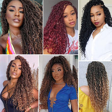 Load image into Gallery viewer, Chemical Fiber Crochet Hair Braiding Crochet Hair Synthetic Pre-Separated Springy Afro Twist Hair for Butterfly Braids Wig Piece
