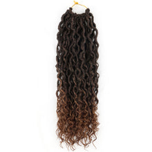 Load image into Gallery viewer, Chemical Fiber Crochet Hair Braiding Crochet Hair Synthetic Pre-Separated Springy Afro Twist Hair for Butterfly Braids Wig Piece
