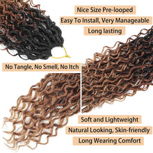Load image into Gallery viewer, Chemical Fiber Crochet Hair Braiding Crochet Hair Synthetic Pre-Separated Springy Afro Twist Hair for Butterfly Braids Wig Piece
