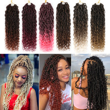 Load image into Gallery viewer, Chemical Fiber Crochet Hair Braiding Crochet Hair Synthetic Pre-Separated Springy Afro Twist Hair for Butterfly Braids Wig Piece
