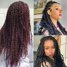 Load image into Gallery viewer, Fashion African Synthetic Braid Wig Dirty Braid Wig Synthetic Curly Crochet Hair Wig Women False Hair Piece
