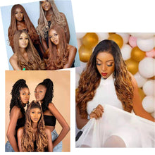 Load image into Gallery viewer, Synthetic Loose Wave Spiral Wig Curl Braids False Hair Curls Braiding Hair Extensions High Temperature Stretched Women Wig
