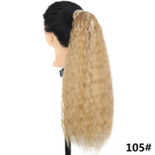 Load image into Gallery viewer, 22inches Drawstring Curly Ponytail Extension for African Women Hair Pieces Synthetic Heat Resistant Women False Hair Piece
