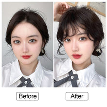 Load image into Gallery viewer, Liu Hai Wig Women's Wool Roll Air Liu Hai Wig Piece Natural Simulation Hair Fluffy Small Roll Front False Liu Hai Piece
