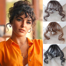 Load image into Gallery viewer, Liu Hai Wig Women's Wool Roll Air Liu Hai Wig Piece Natural Simulation Hair Fluffy Small Roll Front False Liu Hai Piece
