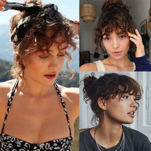 Load image into Gallery viewer, Liu Hai Wig Women's Wool Roll Air Liu Hai Wig Piece Natural Simulation Hair Fluffy Small Roll Front False Liu Hai Piece
