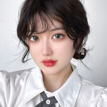 Load image into Gallery viewer, Liu Hai Wig Women's Wool Roll Air Liu Hai Wig Piece Natural Simulation Hair Fluffy Small Roll Front False Liu Hai Piece
