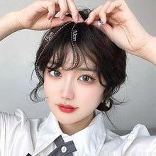 Load image into Gallery viewer, Liu Hai Wig Women's Wool Roll Air Liu Hai Wig Piece Natural Simulation Hair Fluffy Small Roll Front False Liu Hai Piece
