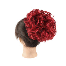 Load image into Gallery viewer, Messy Hair Bun Wig Bag Messy Drawstring Hair Wig Drawstring Elastic Drawstring Loose Wave Large Curly Bun Women False Hair
