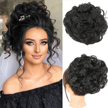 Load image into Gallery viewer, Messy Hair Bun Wig Bag Messy Drawstring Hair Wig Drawstring Elastic Drawstring Loose Wave Large Curly Bun Women False Hair
