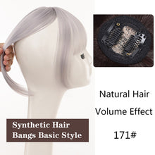 Load image into Gallery viewer, Women's Short Air Bangs Wig Natural Fluffiness and Artificial Bangs for Top Hair Repair Synthetic Hair Bangs Basic Style
