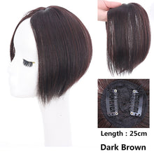 Load image into Gallery viewer, Women's Short Air Bangs Wig Natural Fluffiness and Artificial Bangs for Top Hair Repair Synthetic Hair Bangs Basic Style

