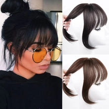 Load image into Gallery viewer, Women's Short Air Bangs Wig Natural Fluffiness and Artificial Bangs for Top Hair Repair Synthetic Hair Bangs Basic Style
