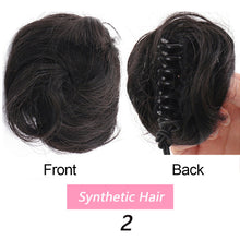 Load image into Gallery viewer, Cute Wig Women's Fluffy Doughnut Head Bract Invisible Short Style Clasp Hair Knot Fashion False Hair Piece Female Hairstyle
