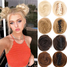 Load image into Gallery viewer, Cute Wig Women's Fluffy Doughnut Head Bract Invisible Short Style Clasp Hair Knot Fashion False Hair Piece Female Hairstyle
