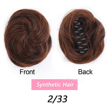 Load image into Gallery viewer, Cute Wig Women's Fluffy Doughnut Head Bract Invisible Short Style Clasp Hair Knot Fashion False Hair Piece Female Hairstyle
