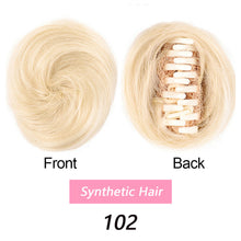 Load image into Gallery viewer, Cute Wig Women's Fluffy Doughnut Head Bract Invisible Short Style Clasp Hair Knot Fashion False Hair Piece Female Hairstyle
