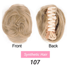 Load image into Gallery viewer, Cute Wig Women's Fluffy Doughnut Head Bract Invisible Short Style Clasp Hair Knot Fashion False Hair Piece Female Hairstyle
