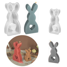 Load image into Gallery viewer, 3D Bunny Silicone Candle Mold Rabbit Aromatherapy Soap Plaster Resin Mould Candle Making Supplies Home Decor

