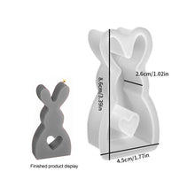 Load image into Gallery viewer, 3D Bunny Silicone Candle Mold Rabbit Aromatherapy Soap Plaster Resin Mould Candle Making Supplies Home Decor
