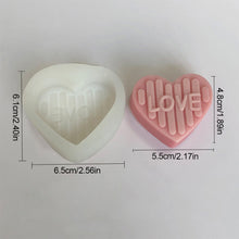 Load image into Gallery viewer, 1Pc Love Candle Holder Silicone Mold Valentine's Day Aromatherapy Candlestick Plaster Mold Candle Holder Epoxy Mold
