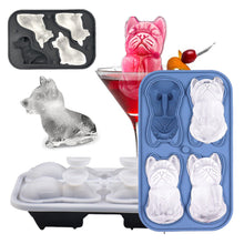 Load image into Gallery viewer, 1Pc Ice Cube Tray Silicone Trays Molds Dog Mold Corgi Fighting Dogs Chocolate Shaped Baking Candylidmini Cream Muffin Maker Making
