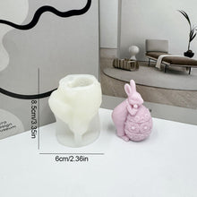 Load image into Gallery viewer, 1Pc 3D Bunny Silicone Candle Mold Rabbit Aromatherapy Soap Plaster Resin Mould Candle Making Supplies Home Decor
