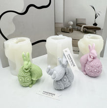 Load image into Gallery viewer, 1Pc 3D Bunny Silicone Candle Mold Rabbit Aromatherapy Soap Plaster Resin Mould Candle Making Supplies Home Decor
