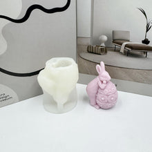 Load image into Gallery viewer, 1Pc 3D Bunny Silicone Candle Mold Rabbit Aromatherapy Soap Plaster Resin Mould Candle Making Supplies Home Decor
