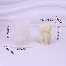 Load image into Gallery viewer, 3D Bunny Silicone Candle Mold Rabbit Aromatherapy Soap Plaster Resin Mould Candle Making Supplies Home Decor
