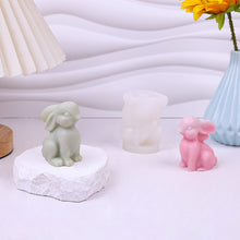 Load image into Gallery viewer, 3D Bunny Silicone Candle Mold Rabbit Aromatherapy Soap Plaster Resin Mould Candle Making Supplies Home Decor
