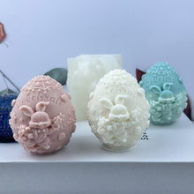 Load image into Gallery viewer, 3D Egg Bunny Silicone Candle Mold Aromatherapy Soap Plaster Resin Mould Candle Making Supplies Home Decor
