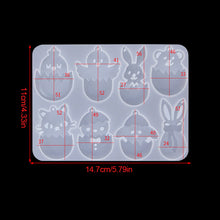 Load image into Gallery viewer, Easter Series Pendant Molds Silicone Mold for Resin DIY Easter Rabbit Egg Earrings Casting Mould Jewelry Art Crafts Making Tools
